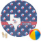 Texas Polka Dots Round Beach Towel (Personalized)