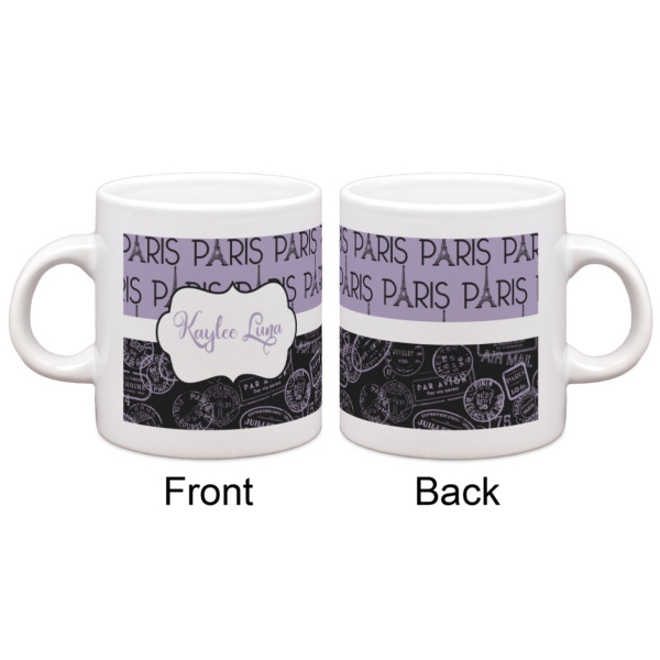 Custom Design - Single Shot Espresso Cup - Single - Front & Back