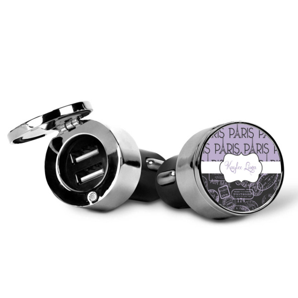 Custom Design - USB Car Charger - Open & Closed