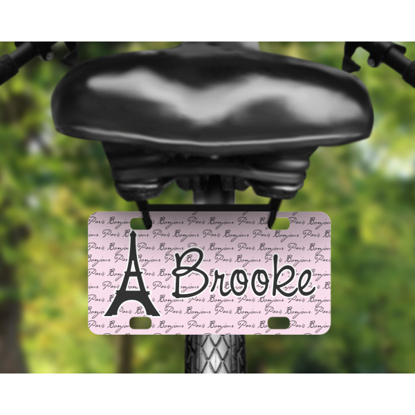 Custom Design - Mini License Plate on Bicycle 4 hole