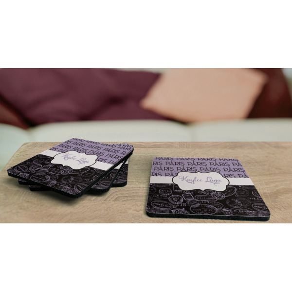 Custom Design - Coaster Rubber Back - On Coffee Table