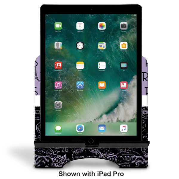 Custom Design - Stylized Tablet Stand - Front with ipad