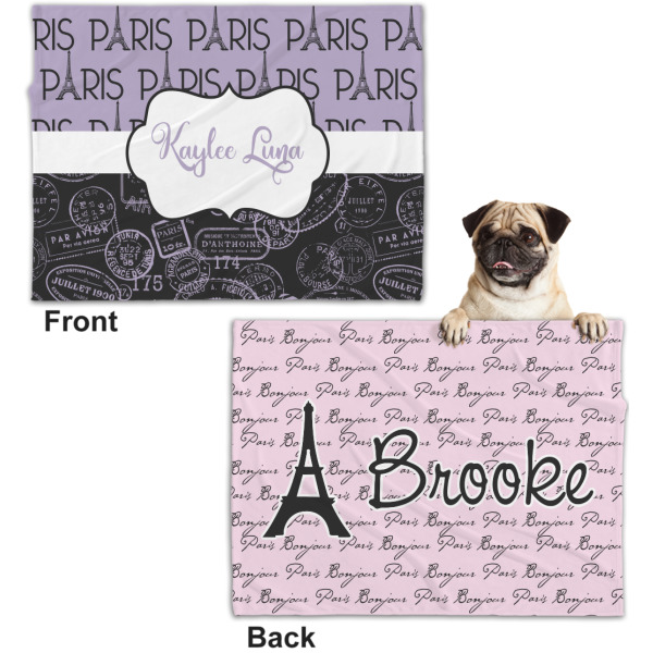 Custom Design - Microfleece Dog Blanket - Regular - Front & Back