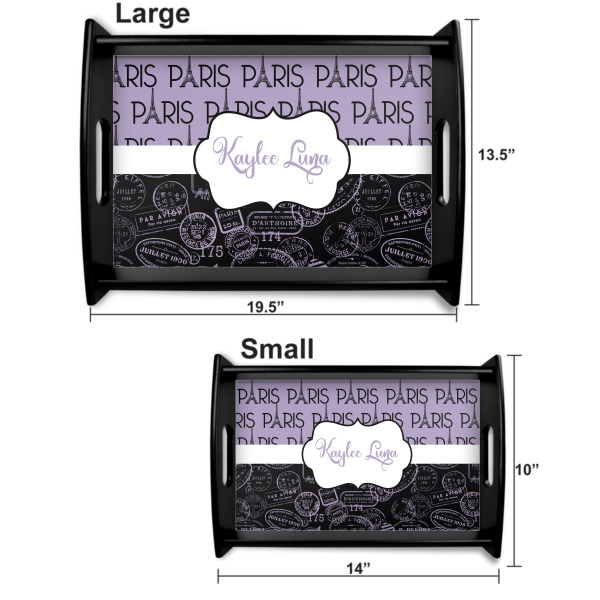 Custom Design - Serving Tray Black Sizes