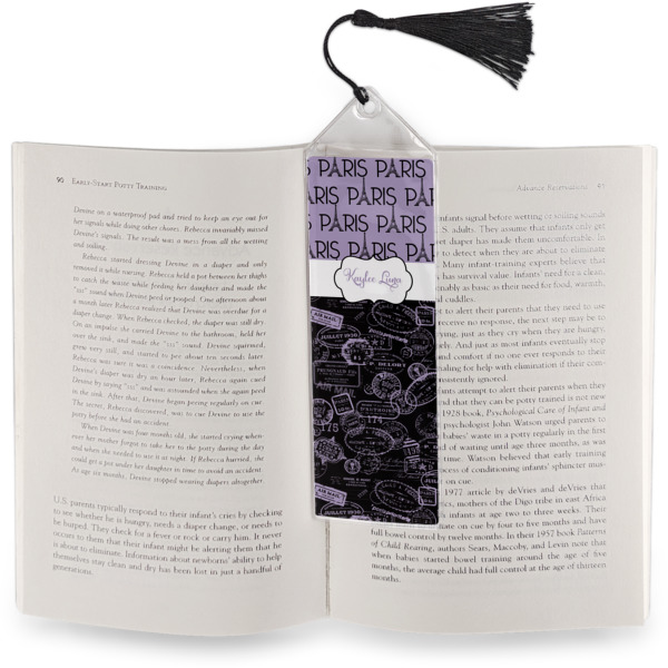 Custom Design - Bookmark w/ Tassel - In Book