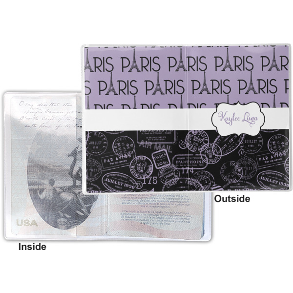 Custom Design - Vinyl Passport Holder - Flat Front and Back