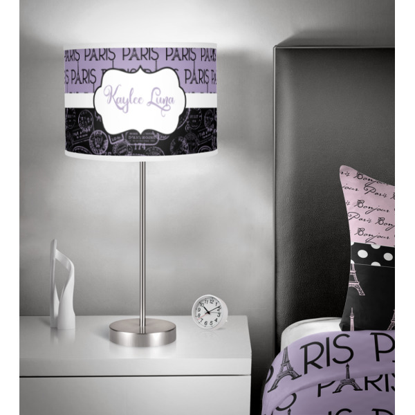 Custom Design - 13" Drum Lampshade - In Room