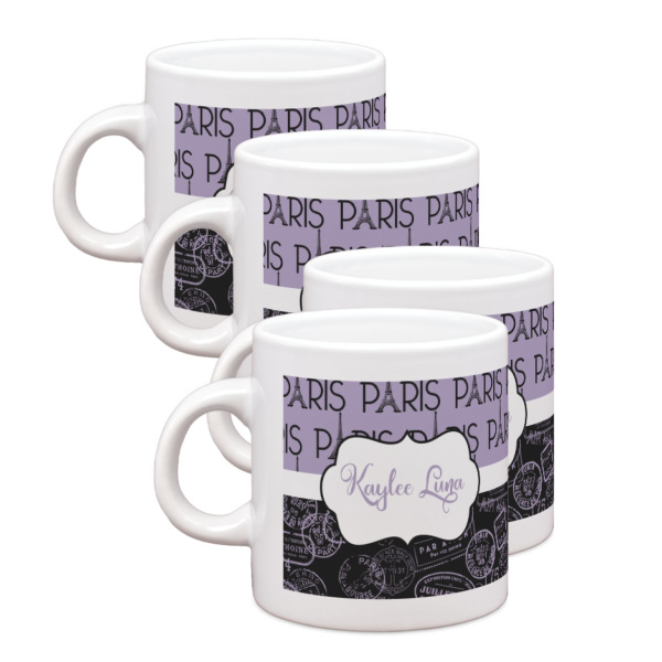 Custom Design Your Own Single Shot Espresso Cups - Set of 4