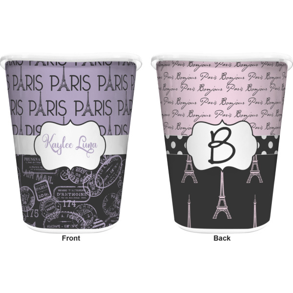 Custom Design - Waste Basket - White - Double Sided - Approval