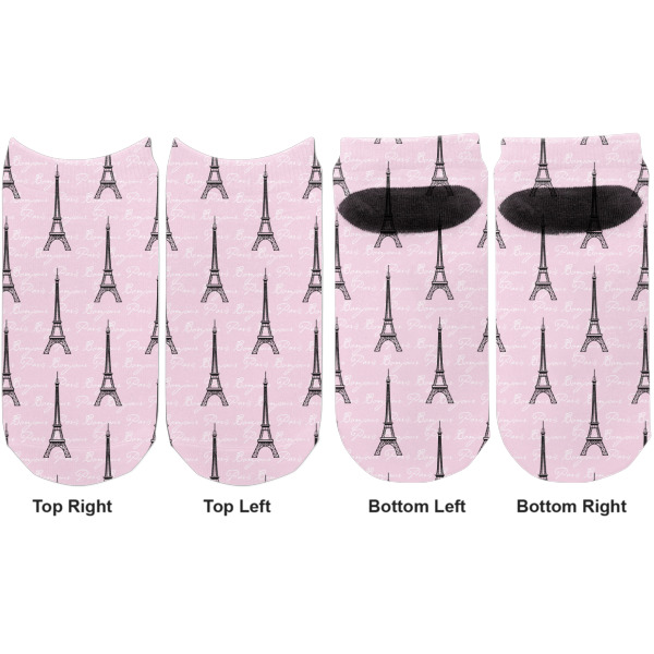 Custom Design - Adult Ankle Socks - Double Pair - Front and Back - Apvl