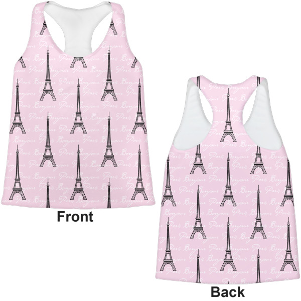 Custom Design - Womens Racerback Tank Tops - Medium - Front and Back