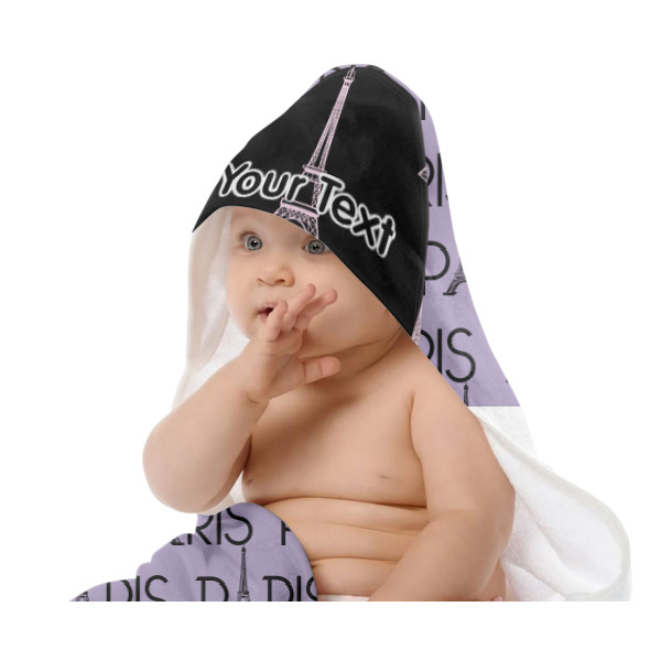 Custom Design - Baby Hooded Towel on Child