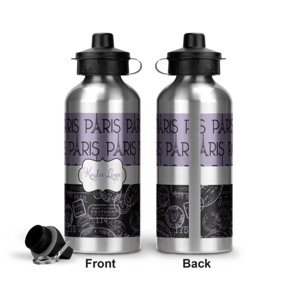 Custom Design - Aluminum Water Bottle - Front and Back