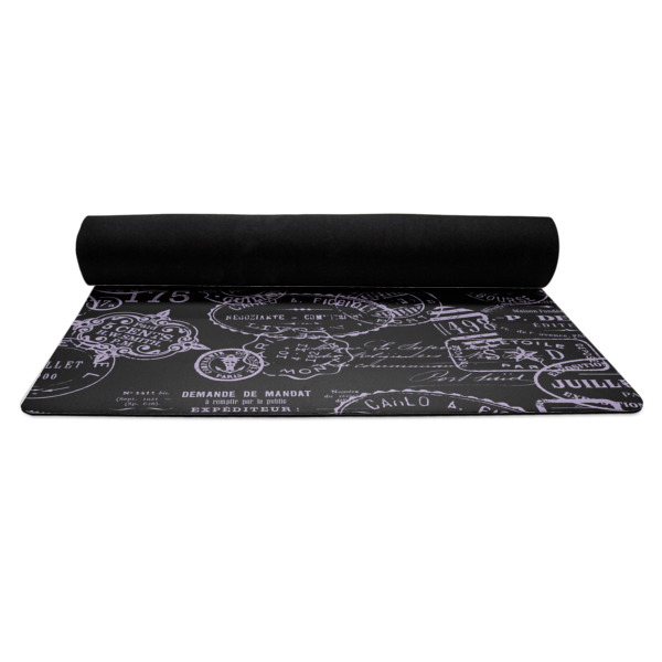 Custom Design - Yoga Mat Rolled up Black Rubber Backing