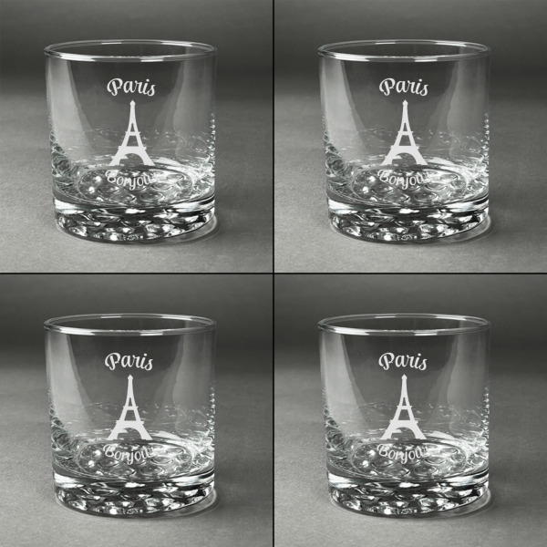 Custom Design - Whiskey Glasses - Set of 4 - Front