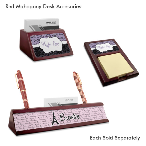 Custom Design - Mahogany Desk Accessories