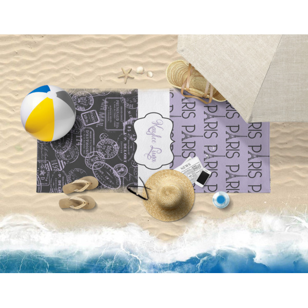 Custom Design - Beach Towel - Lifestyle on Beach