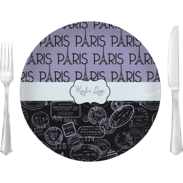 Custom Design Your Own 10" Glass Lunch / Dinner Plate