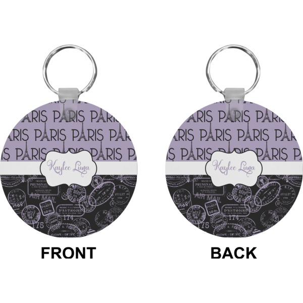 Custom Design - Circle Keychain (Front + Back)