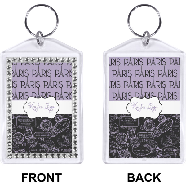 Custom Design - Bling Keychain (Front + Back)