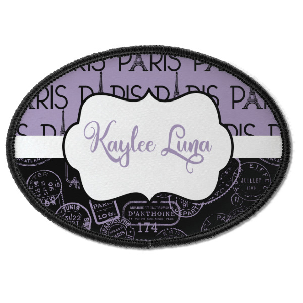 Custom Design - Iron On Patch - Oval - Front