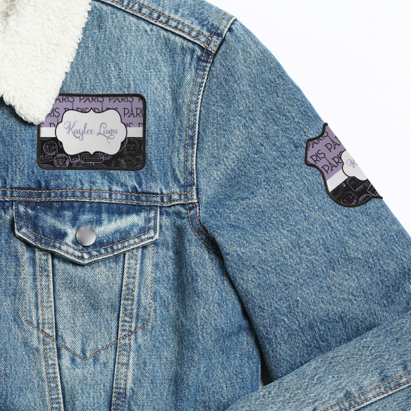 Custom Design - Iron On Patches - On Jacket Closeup