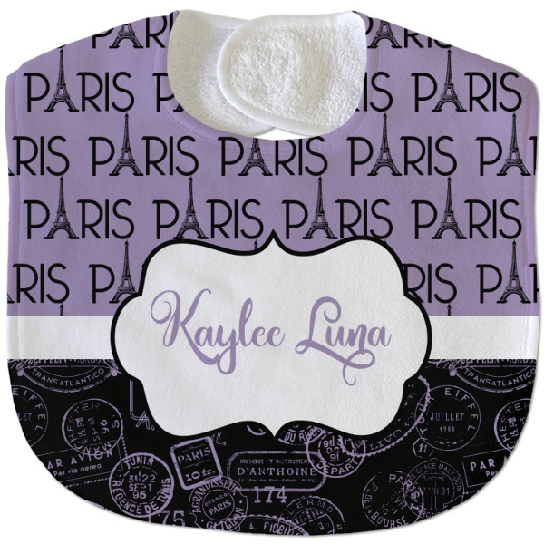 Custom Design - New Baby Bib - Closed and Folded