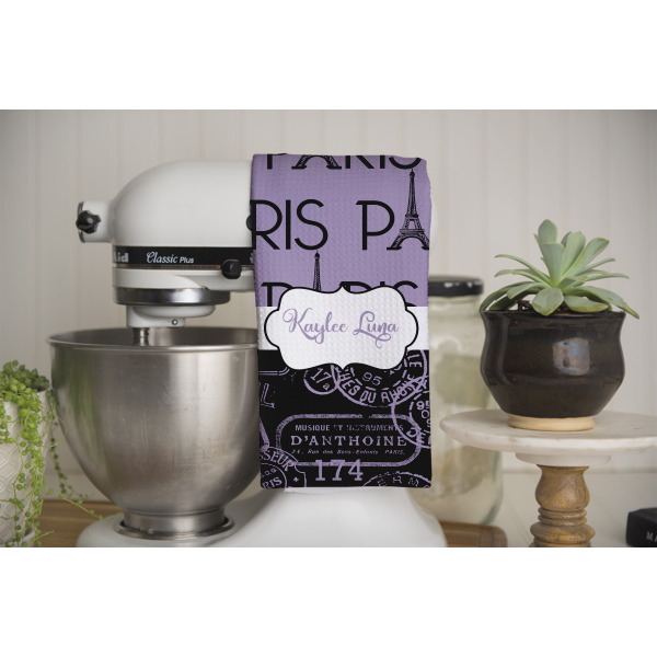 Custom Design - Waffle Weave Towel - Full Color Print - Lifestyle Image