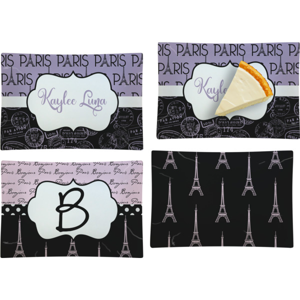 Custom Design - Set of Rectangular Appetizer / Dessert Plates