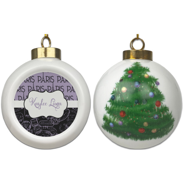 Custom Design - Ceramic Christmas Ornament - X-Mas Tree (APPROVAL)