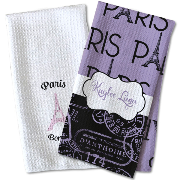 Custom Design - Waffle Weave Towels - Two Print Styles