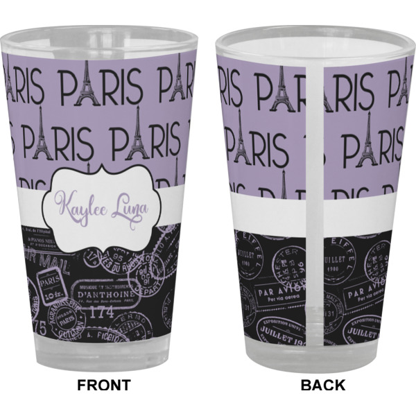 Custom Design - Pint Glass - Full Color - Front & Back Views
