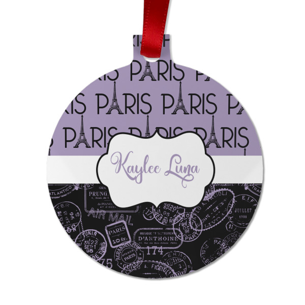 Custom Design - Metal Ball Ornament - Front