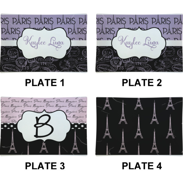 Custom Design - Set of Rectangular Appetizer / Dessert Plates (Approval)