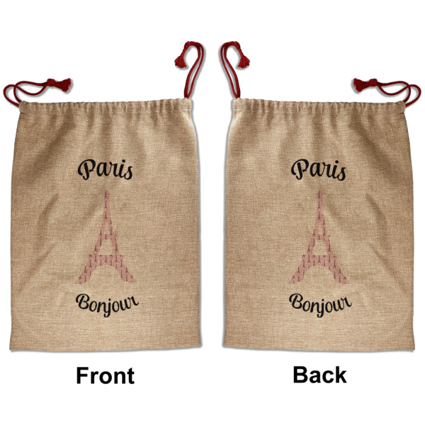 Custom Design - Santa Bag - Front and Back
