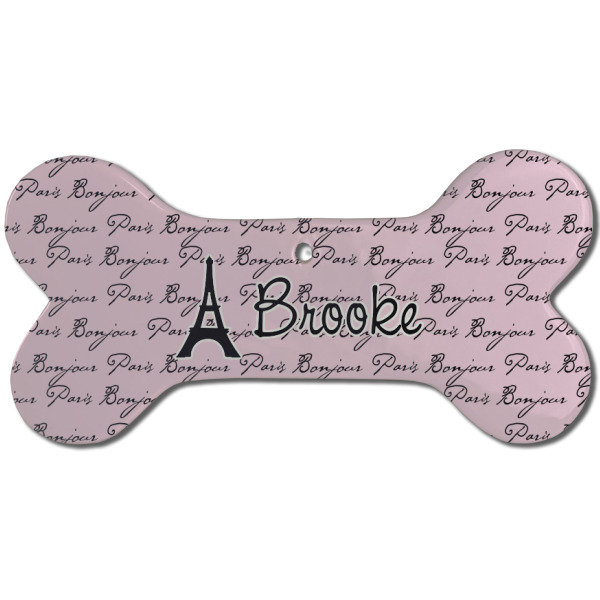 Custom Design - Ceramic Flat Ornament - Bone Front