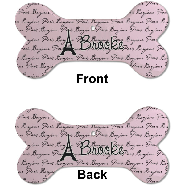 Custom Design - Ceramic Flat Ornament - Bone Front & Back (APPROVAL)