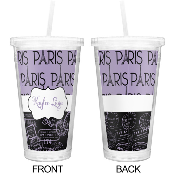 Custom Design - Double Wall Tumbler with Straw - Approval