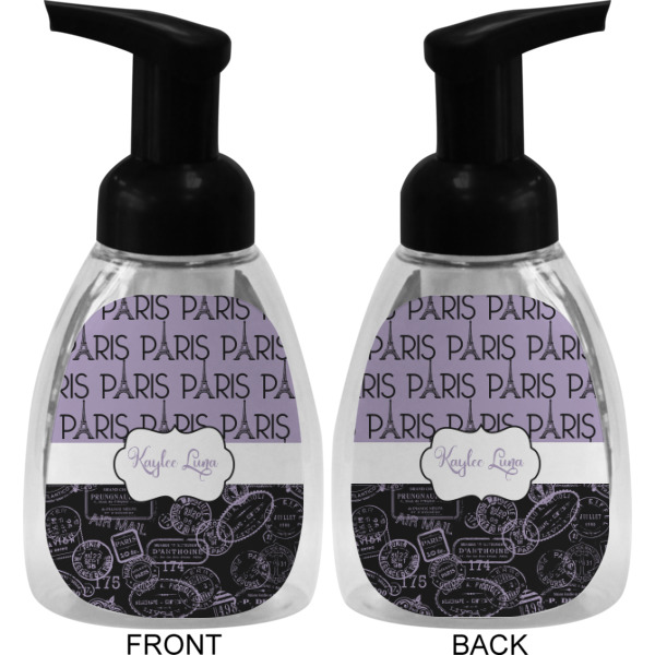 Custom Design - Foam Soap Bottle - Black - Front & Back