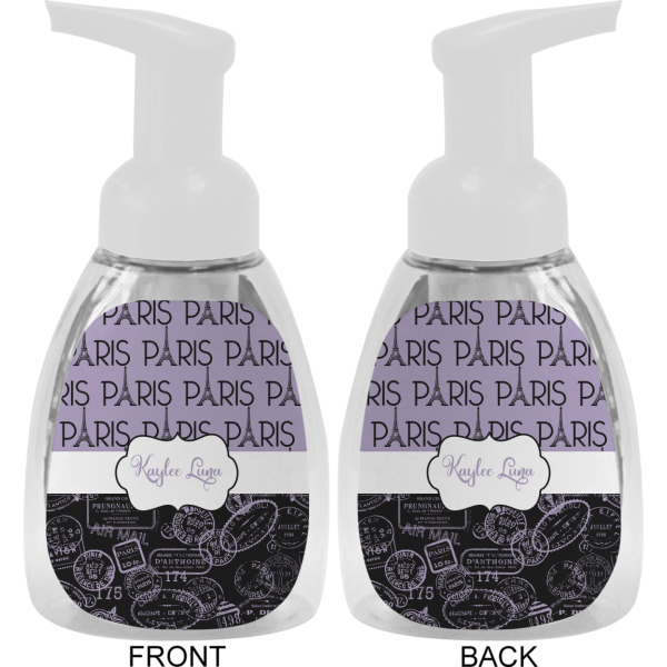 Custom Design - Foam Soap Bottle - White - Front & Back