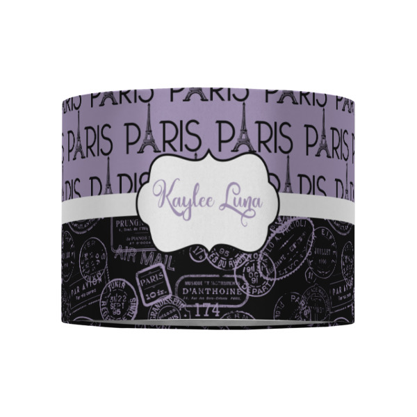 Custom Design - 8" Drum Lampshade - Front (Fabric)