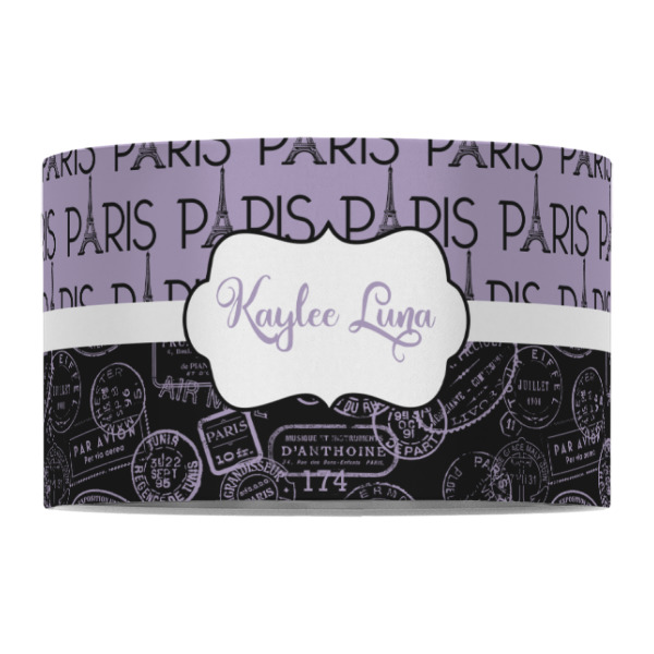 Custom Design - 12" Drum Lampshade - FRONT (Fabric)