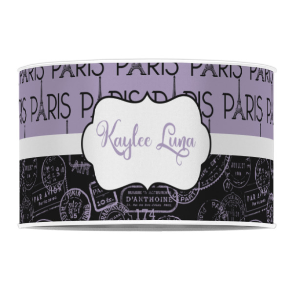 Custom Design - 12" Drum Lampshade - FRONT (Poly Film)