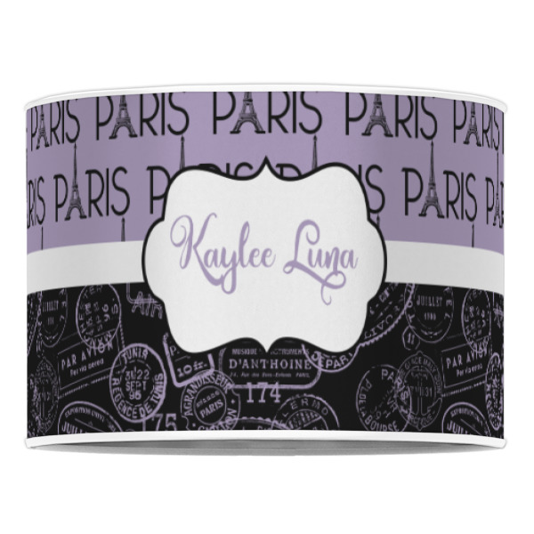 Custom Design - 16" Drum Lampshade - Front (Poly Film)