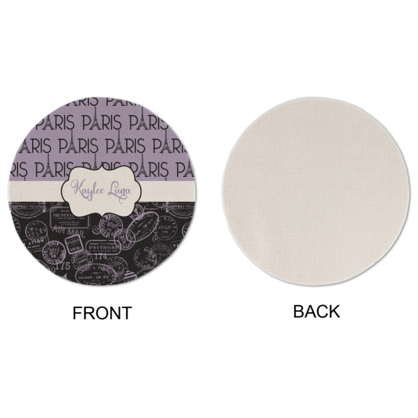 Custom Design - Round Linen Placemats - APPROVAL (single sided)