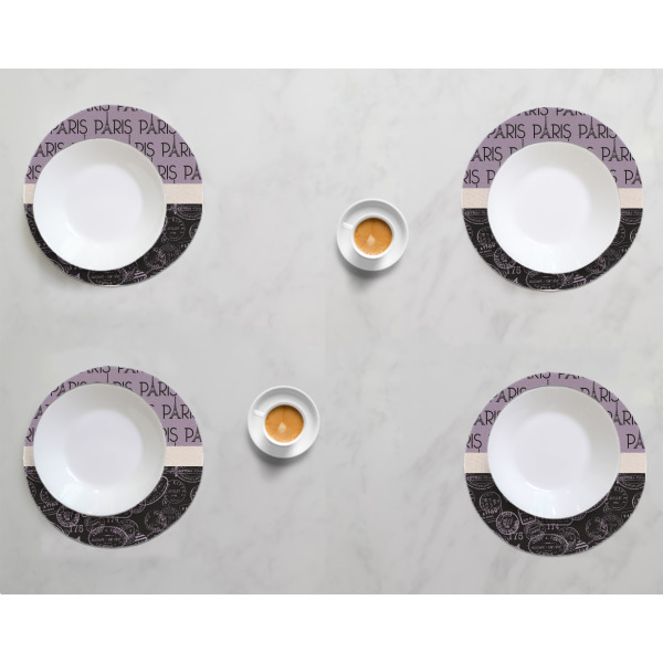 Custom Design - Round Linen Placemats - LIFESTYLE (set of 4)