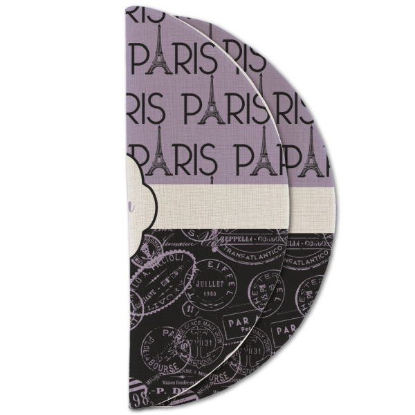 Custom Design - Round Linen Placemats - HALF FOLDED (double sided)