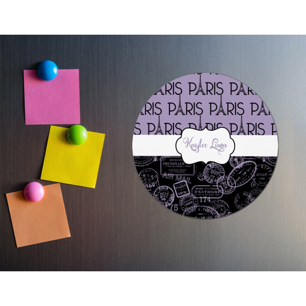 Custom Design - Round Fridge Magnet - LIFESTYLE