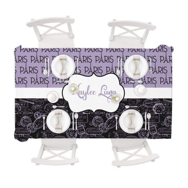 Custom Design - Tablecloths (58"x102") - TOP VIEW (with plates)