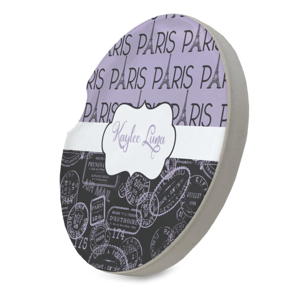 Custom Design - Sandstone Car Coaster - Standing Angle